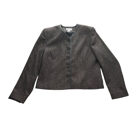 Pendleton Brownish Black Blazer with Button Detail - Picture 2 of 9